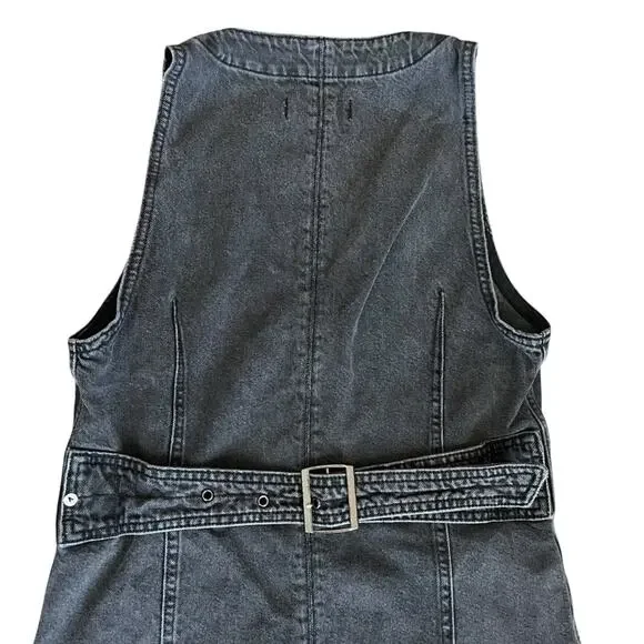 FP We The Free Women’s Out Of Office Vest Dress Return To Sender Washed Black XS - Picture 7 of 10